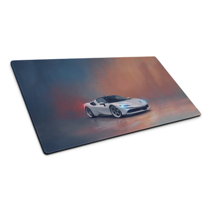 Ferrari SF90 Stradale Inspired Heavy-Duty Gaming Desk Mat – Non-Slip Rubber Base Mousepad
