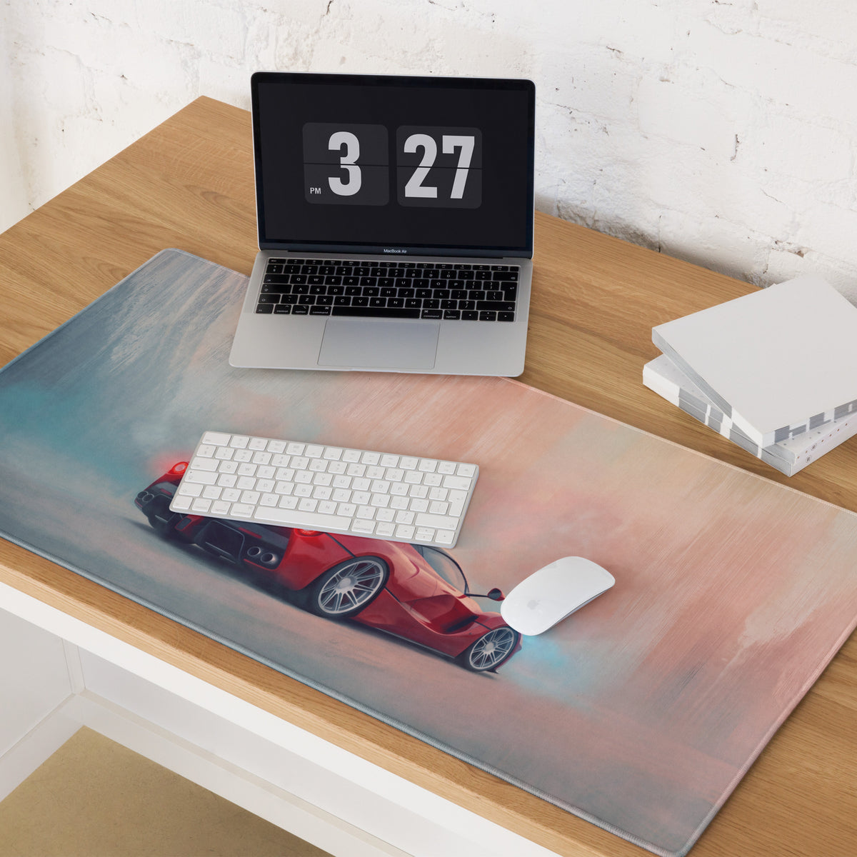 Ferrari LaFerrari Inspired Waterproof Desk Pad – High-Tracking Extended Mouse Pad