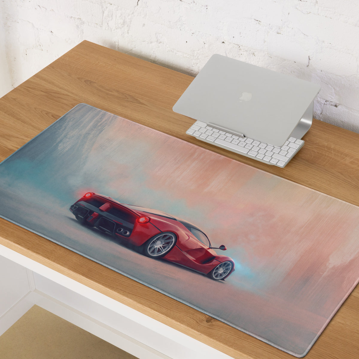 Ferrari LaFerrari Inspired Waterproof Desk Pad – High-Tracking Extended Mouse Pad