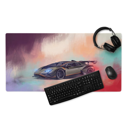 Lamborghini Huracán STO Inspired Aesthetic PC Desk Mat – Micro-Weave Gaming Mousepad