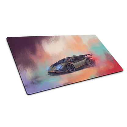 Lamborghini Huracán STO Inspired Aesthetic PC Desk Mat – Micro-Weave Gaming Mousepad