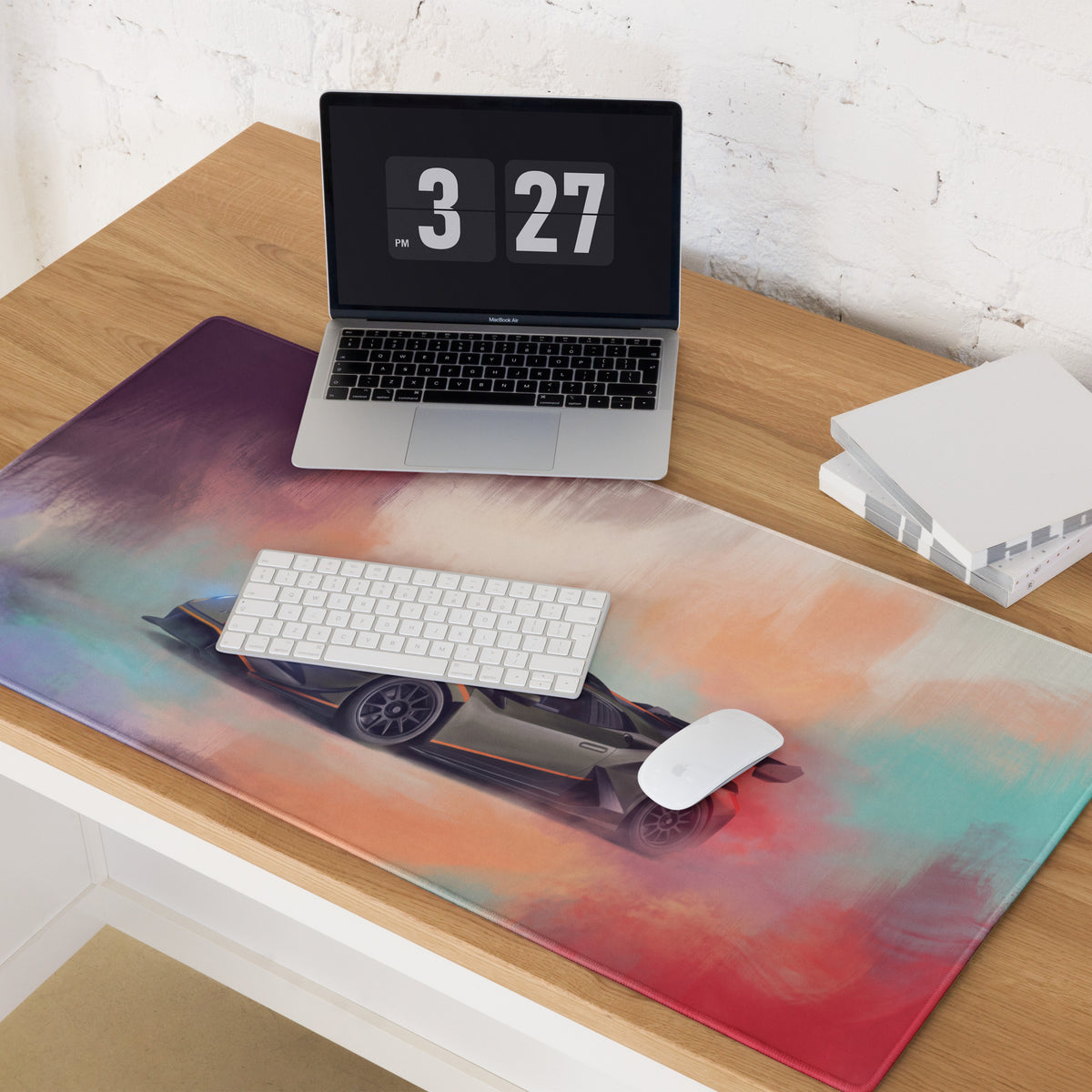 Lamborghini Huracán STO Inspired Aesthetic PC Desk Mat – Micro-Weave Gaming Mousepad