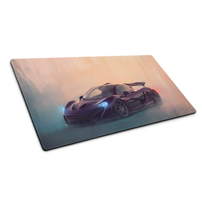 McLaren P1 Inspired Aesthetic Desk Mat – Non-Slip Rubber Base Gaming Mousepad