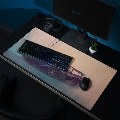 McLaren P1 Inspired Aesthetic Desk Mat – Non-Slip Rubber Base Gaming Mousepad