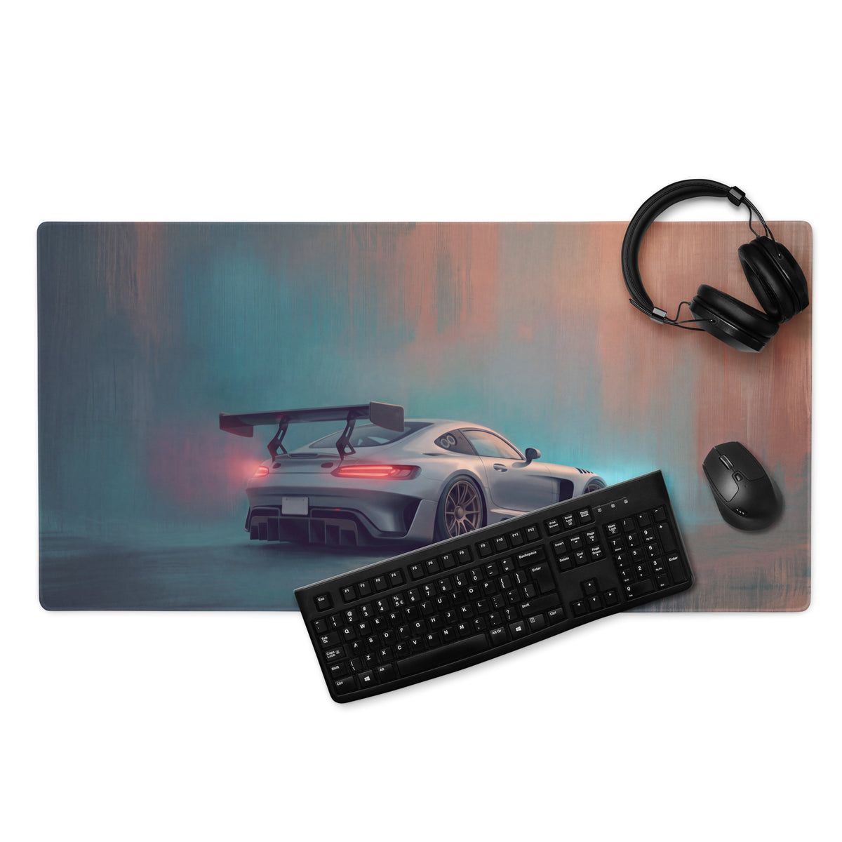 Mercedes-AMG GT3 Inspired Race Setup Mat – Premium Stitch-Edged Gaming Mousepad