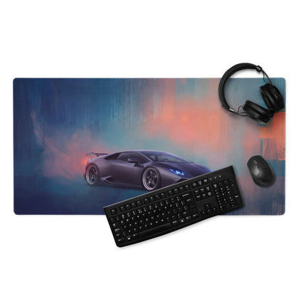 Lamborghini Huracán Inspired Stealth Edition Desk Mat – Non-Slip Surface Gaming Mousepad