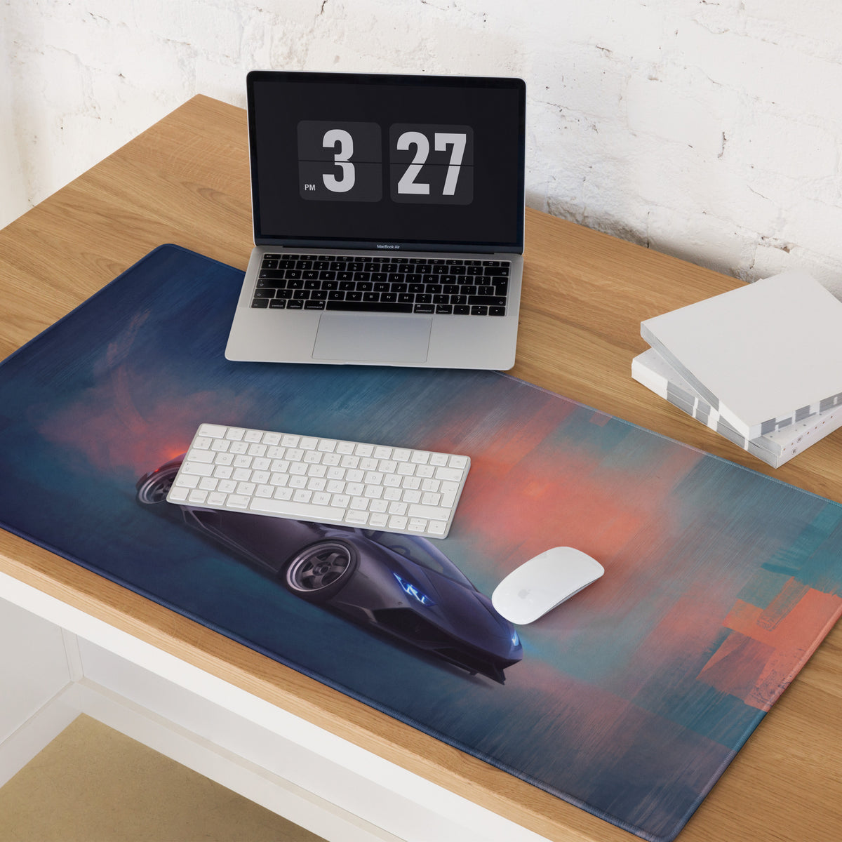 Lamborghini Huracán Inspired Stealth Edition Desk Mat – Non-Slip Surface Gaming Mousepad