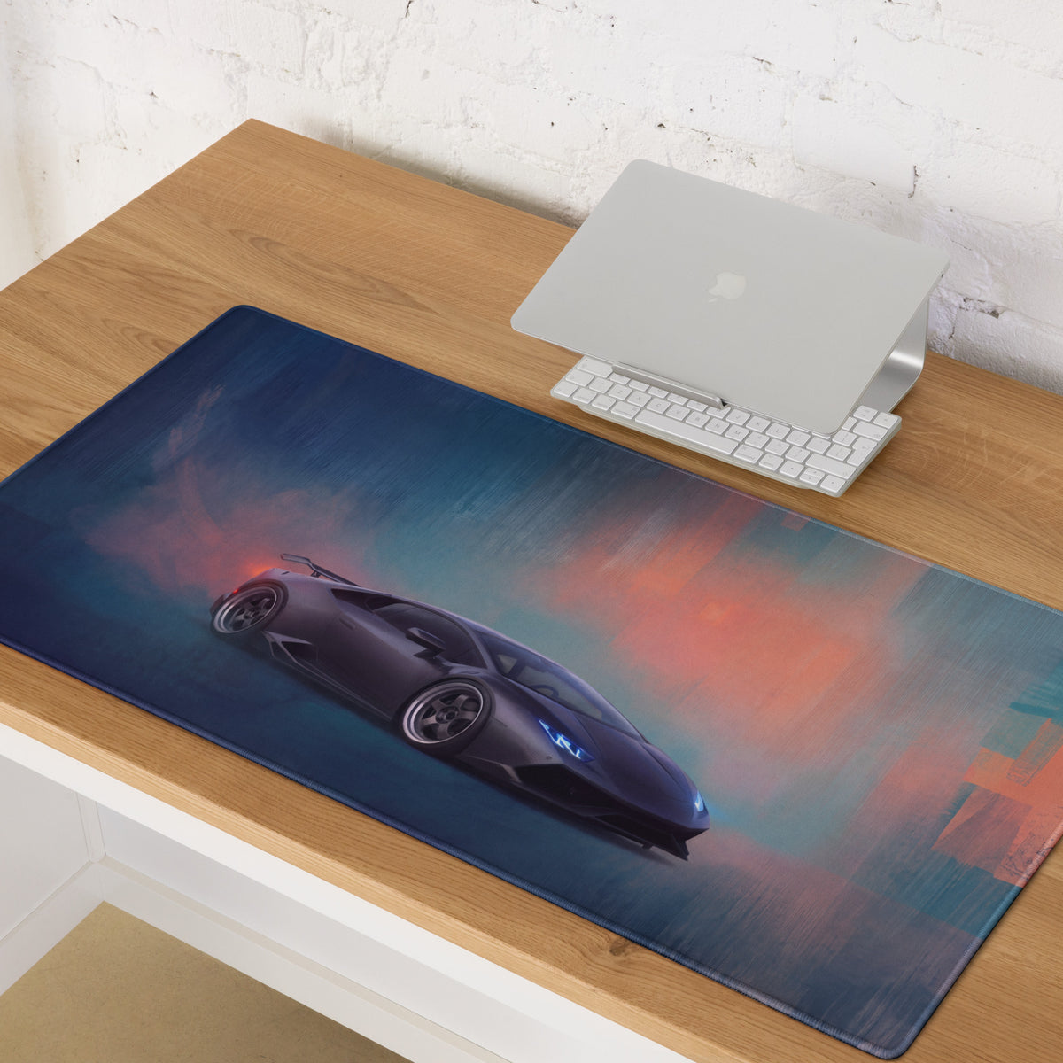 Lamborghini Huracán Inspired Stealth Edition Desk Mat – Non-Slip Surface Gaming Mousepad