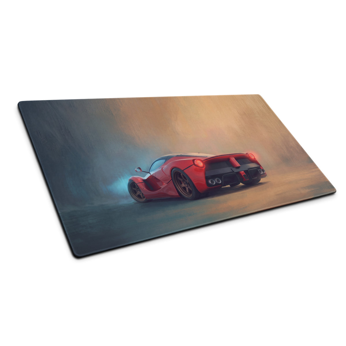 Ferrari LaFerrari Inspired Crimson Desk Mat – Non-Slip Base Gaming Mousepad