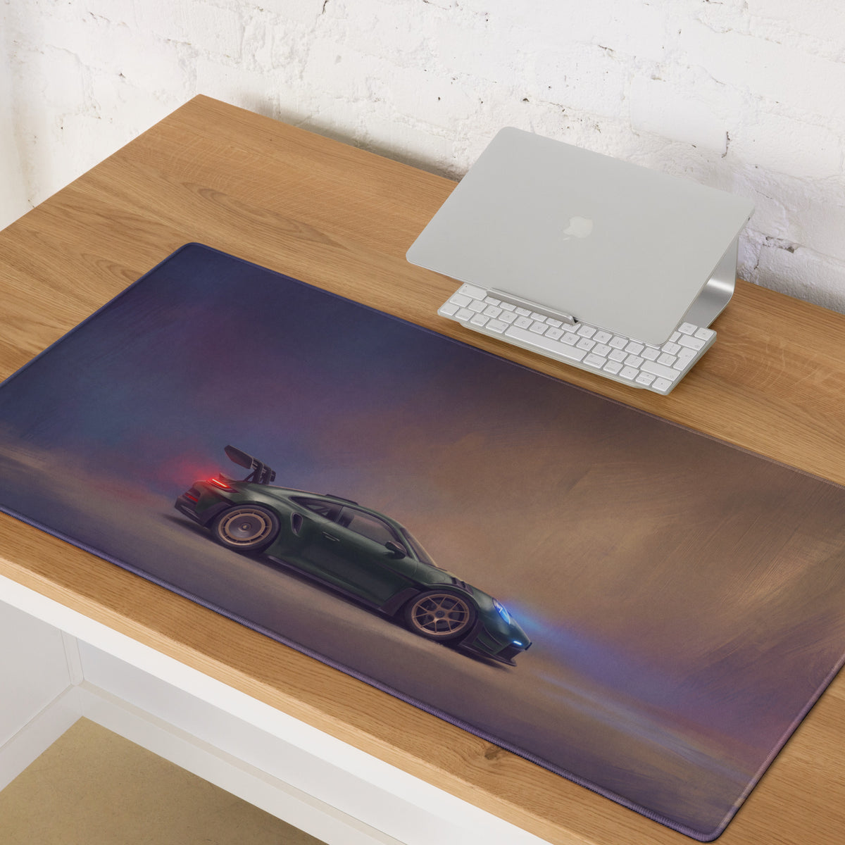 Porsche 911 GT3 RS Inspired Emerald Edition Desk Mat – Precision Surface Gaming Mousepad