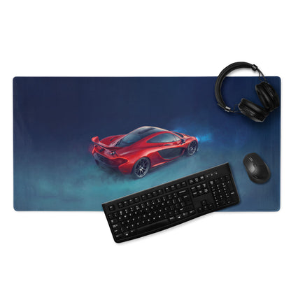 McLaren P1 Inspired Volcanic Red Desk Mat – Ultra-Smooth Cloth Gaming Mouse Pad