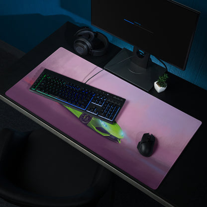 Gaming Lamborghini Huracán Spyder Inspired Neon Desk Mat – Anti-Slip Rubber XL Gaming Mousepad pad