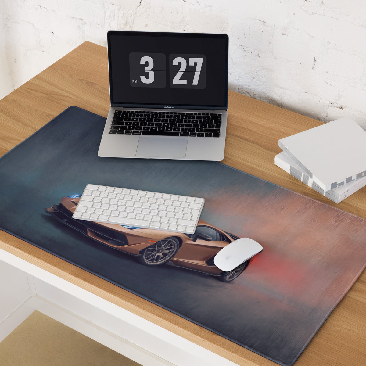 Lamborghini Aventador SVJ Inspired Gold Edition Desk Pad – Precision Control Gaming Mouse Mat