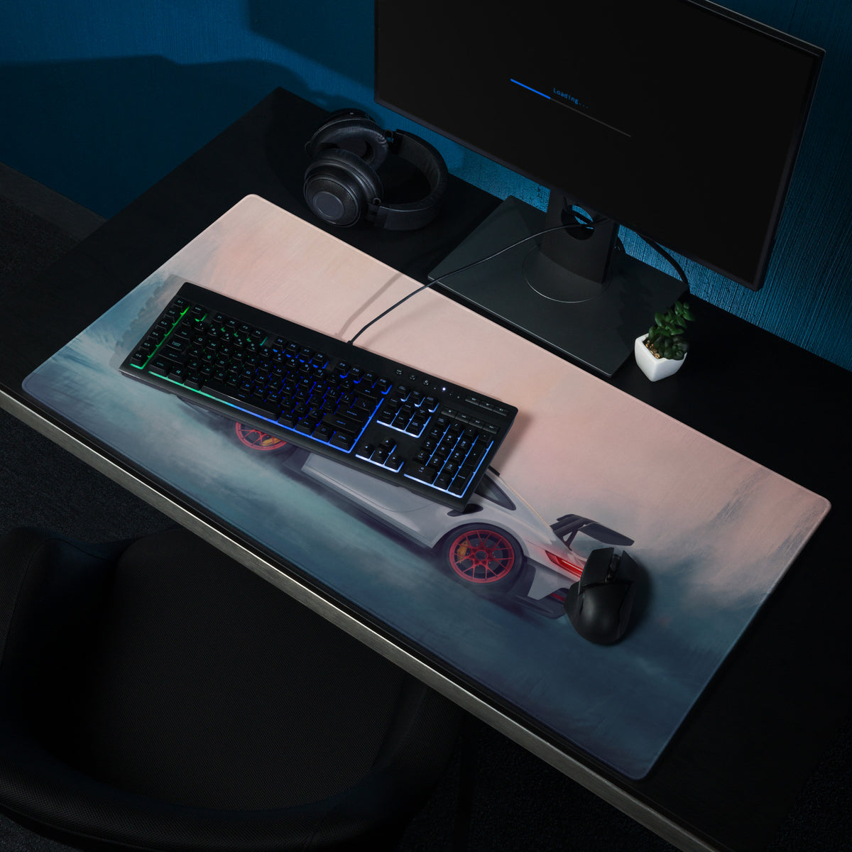 Porsche 911 GT3 RS Inspired Speed Edition Desk Mat – Heavy-Duty Non-Slip Mousepad