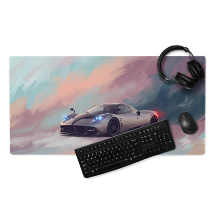 Pagani Huayra Inspired Hypercar Art Desk Mat – Ultra-Glide Cloth Gaming Mouse Pad
