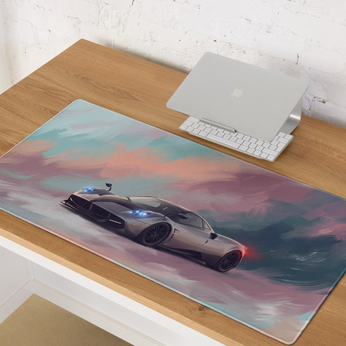 Pagani Huayra Inspired Hypercar Art Desk Mat – Ultra-Glide Cloth Gaming Mouse Pad
