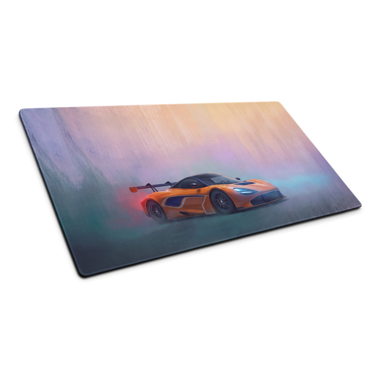 McLaren 720S GT3 Inspired Sunset Edition Desk Pad – Anti-Slip Rubber Setup Mousepad