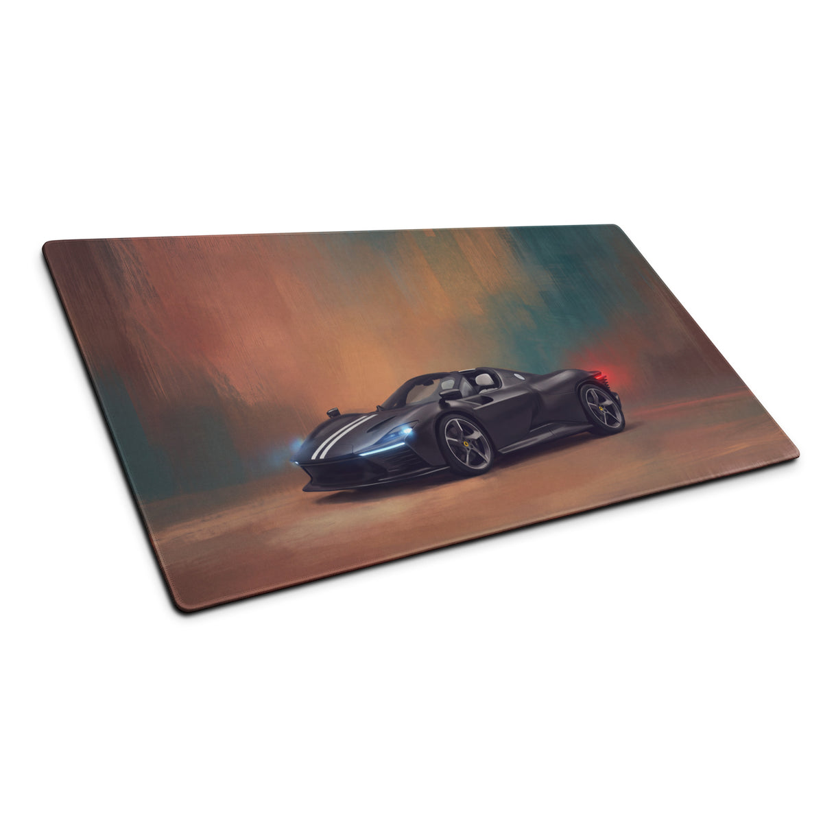 Ferrari Daytona SP3 Inspired Onyx Desk Mat – Premium Edge-Stitched PC Gaming Mousepad