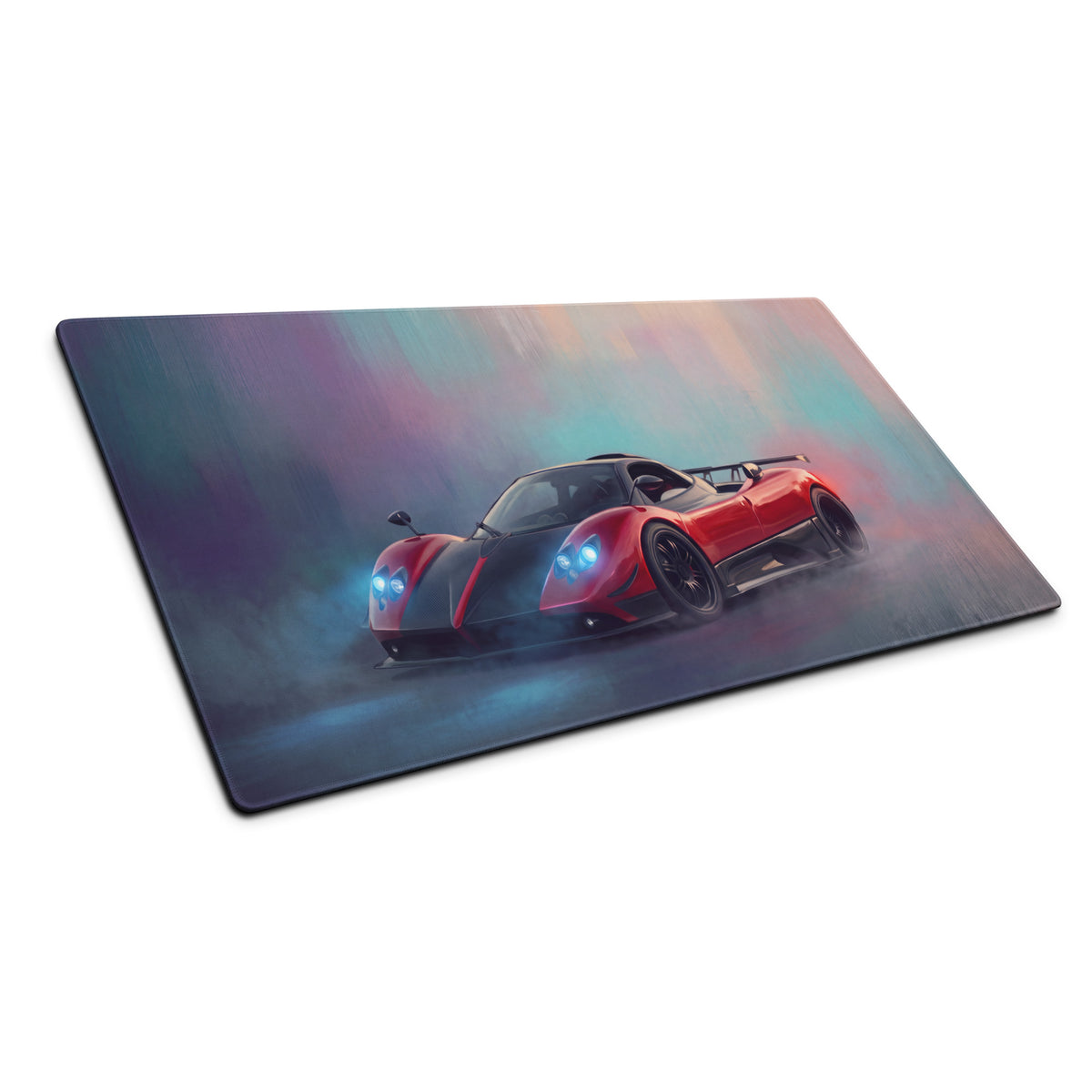Pagani Zonda Inspired Rosso Edition Desk Mat – Premium Stitched Edge Gaming Mousepad