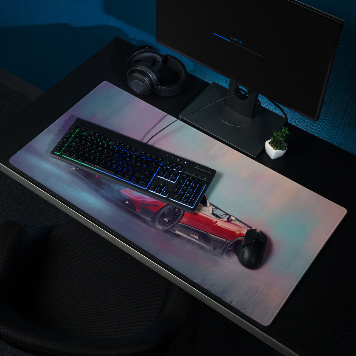 Pagani Zonda Inspired Rosso Edition Desk Mat – Premium Stitched Edge Gaming Mousepad