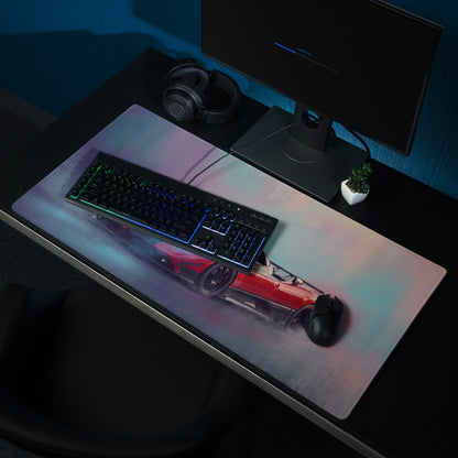 Pagani Zonda Inspired Rosso Edition Desk Mat – Premium Stitched Edge Gaming Mousepad