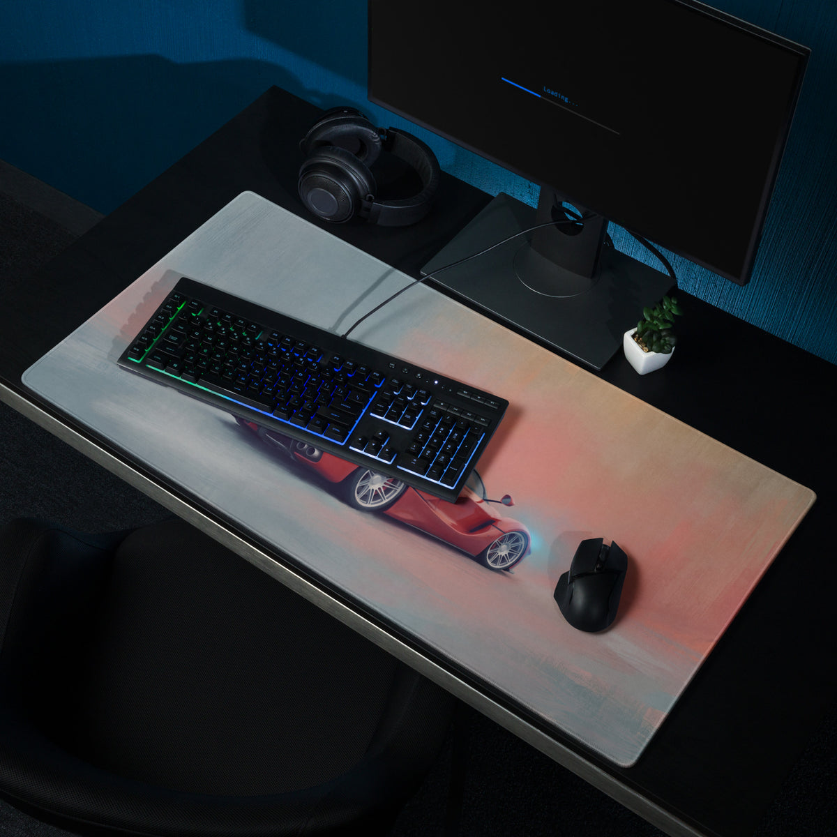 Ferrari LaFerrari Inspired Hypercar Desk Pad – Ultra-Smooth Surface Setup Mouse Mat