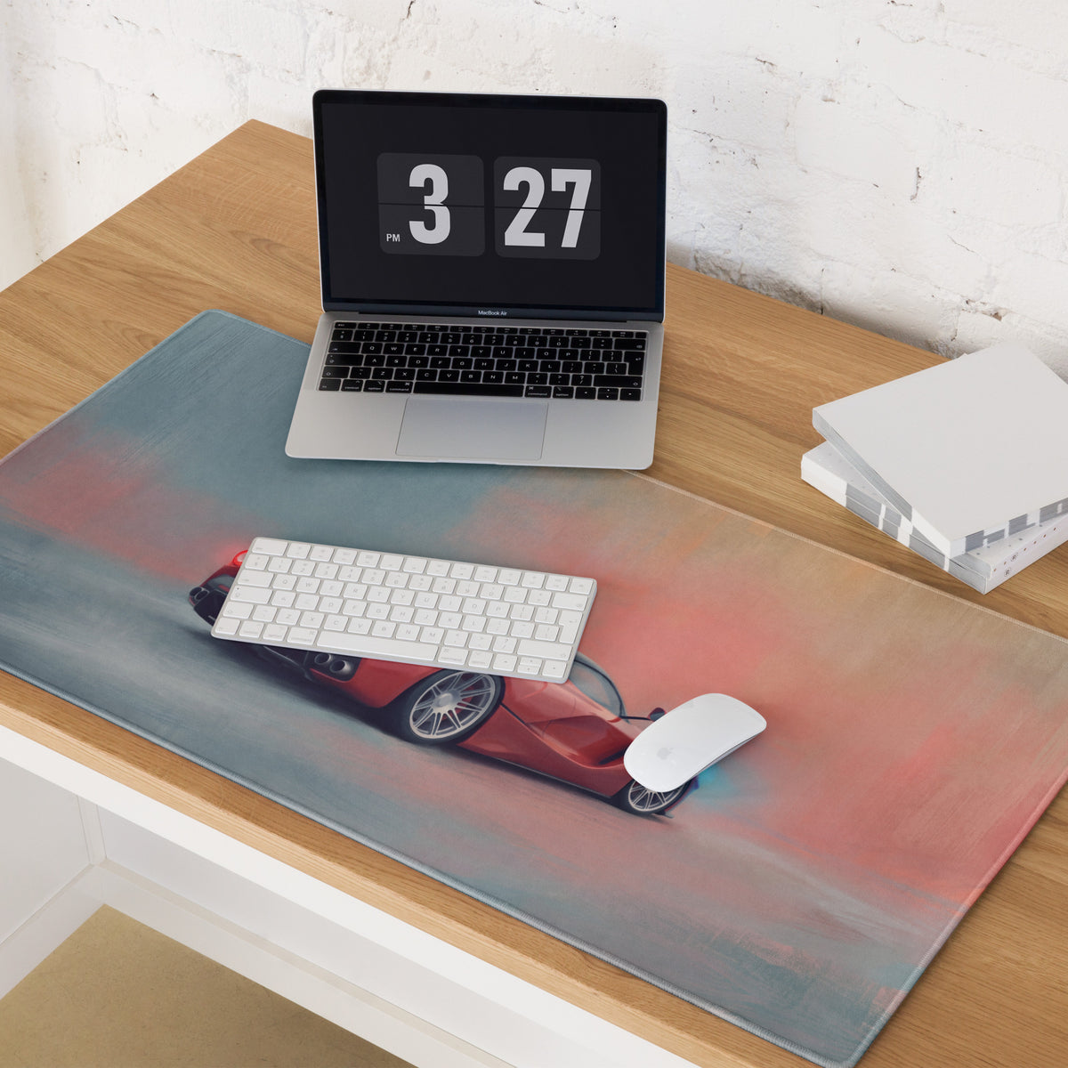 Ferrari LaFerrari Inspired Hypercar Desk Pad – Ultra-Smooth Surface Setup Mouse Mat