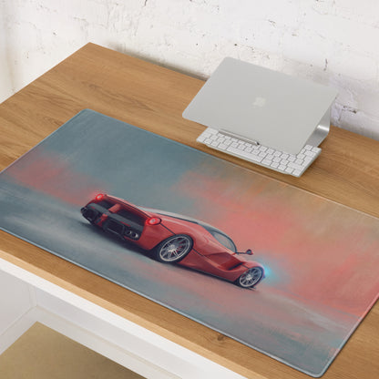 Ferrari LaFerrari Inspired Hypercar Desk Pad – Ultra-Smooth Surface Setup Mouse Mat