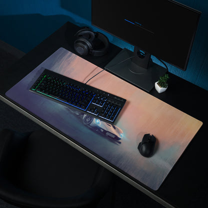 Aston Martin Valkyrie Inspired Silver Arrow Desk Mat – Ultra-Glide Cloth Setup Mousepad