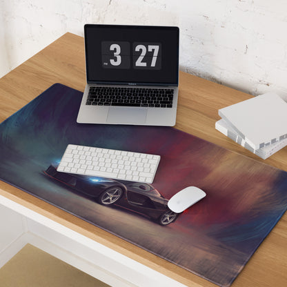 Ferrari LaFerrari Inspired Nero Edition Desk Pad – Precision Tracking XL Mouse Mat
