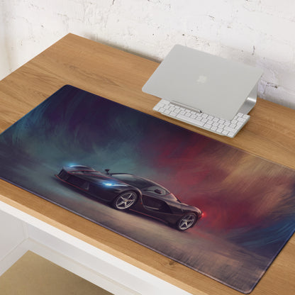 Ferrari LaFerrari Inspired Nero Edition Desk Pad – Precision Tracking XL Mouse Mat