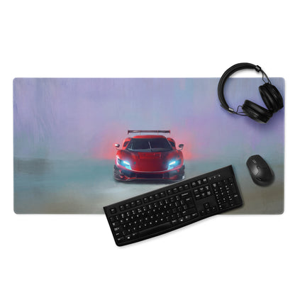 Ferrari 296 GT3 Inspired Apex Edition Desk Mat – Non-Slip Rubber Base Gaming Mousepad