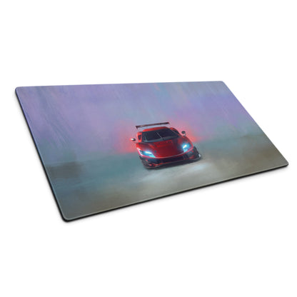Ferrari 296 GT3 Inspired Apex Edition Desk Mat – Non-Slip Rubber Base Gaming Mousepad
