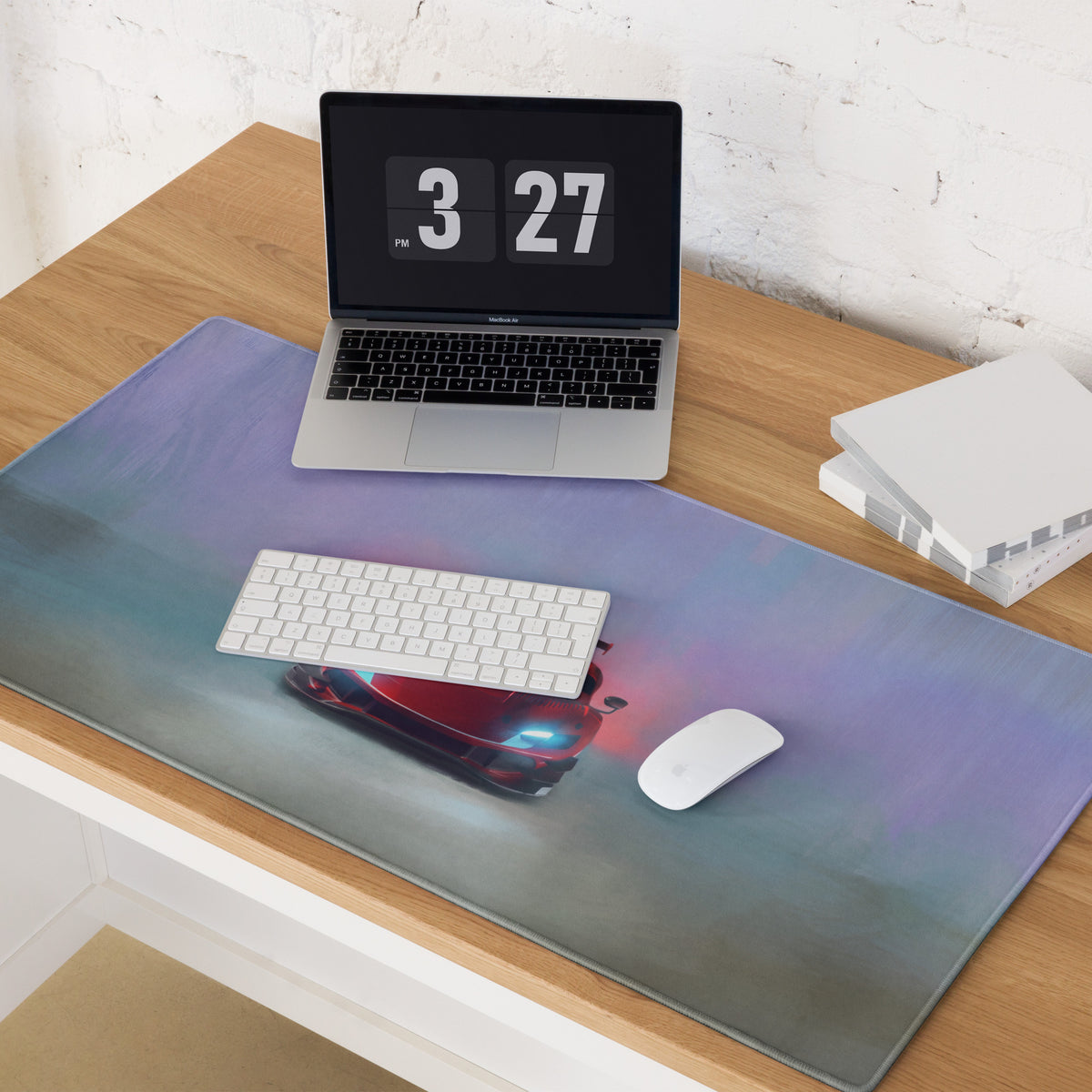 Ferrari 296 GT3 Inspired Apex Edition Desk Mat – Non-Slip Rubber Base Gaming Mousepad
