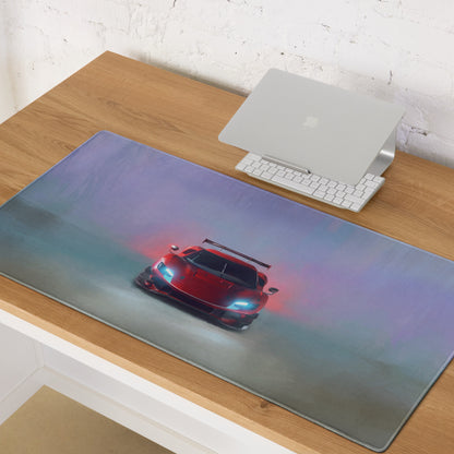 Ferrari 296 GT3 Inspired Apex Edition Desk Mat – Non-Slip Rubber Base Gaming Mousepad
