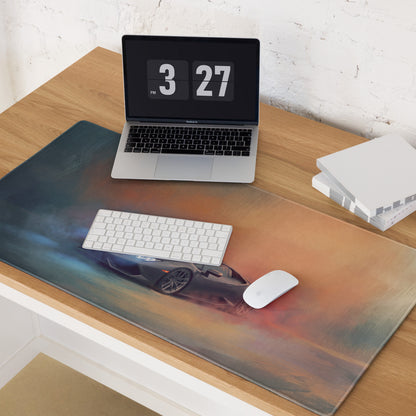 Lamborghini Huracán Inspired Shadow Edition Desk Mat – Heavy-Duty Rubber Base Mousepad