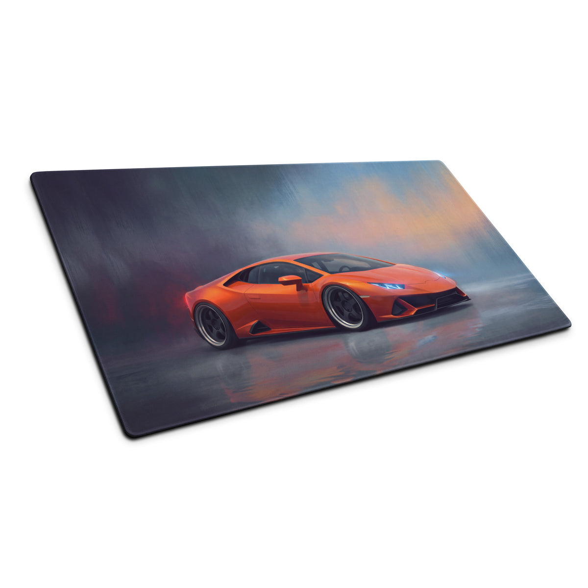Lamborghini Huracán Inspired Arancio Desk Pad – Ultra-Glide XL Gaming Mouse Mat