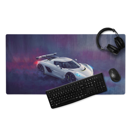 Koenigsegg Jesko Inspired Apex Edition Desk Mat – Low-Friction PC Setup Mousepad