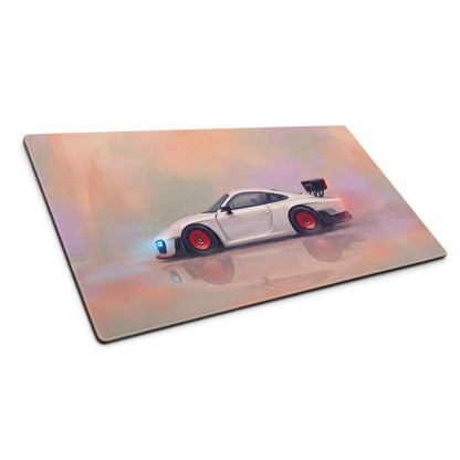 Porsche 935 Inspired Moby Dick Edition Desk Pad – Extended Stitched Edge Gaming Mouse Mat
