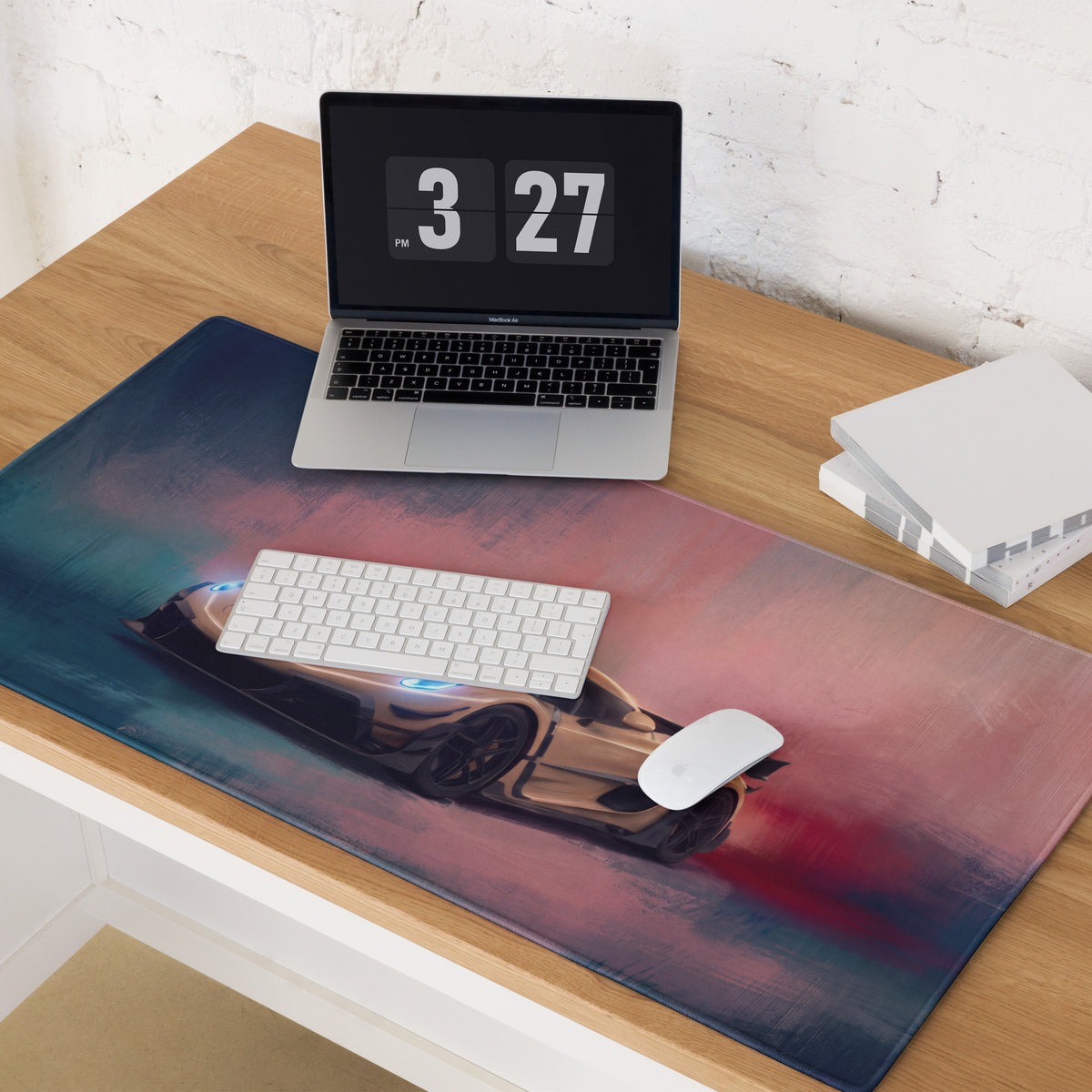 Koenigsegg Jesko Inspired Champagne Edition Desk Pad – Precision Tracking Setup Mouse Mat