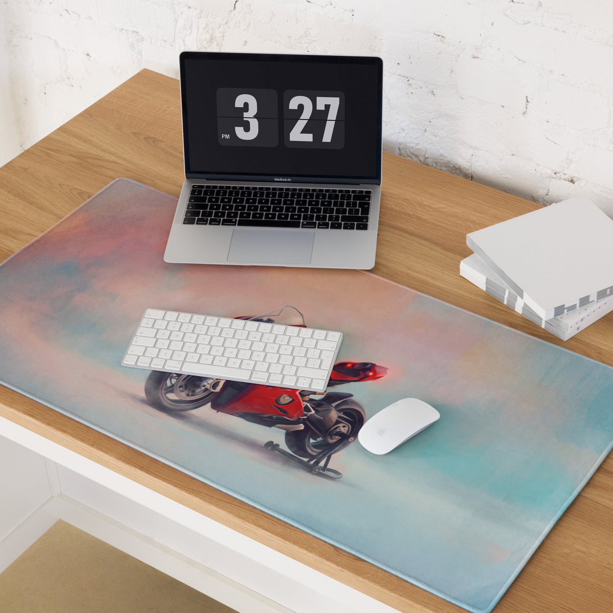 Ducati Panigale Inspired Gaming Mousepad, Large Desk Mat for Office & Setup