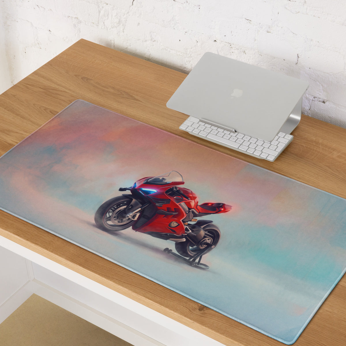 Ducati Panigale Inspired Gaming Mousepad, Large Desk Mat for Office & Setup