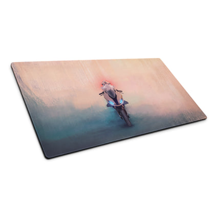 BMW S1000RR Inspired Desk Pad, Large Gaming Mousepad with Stitched Edges