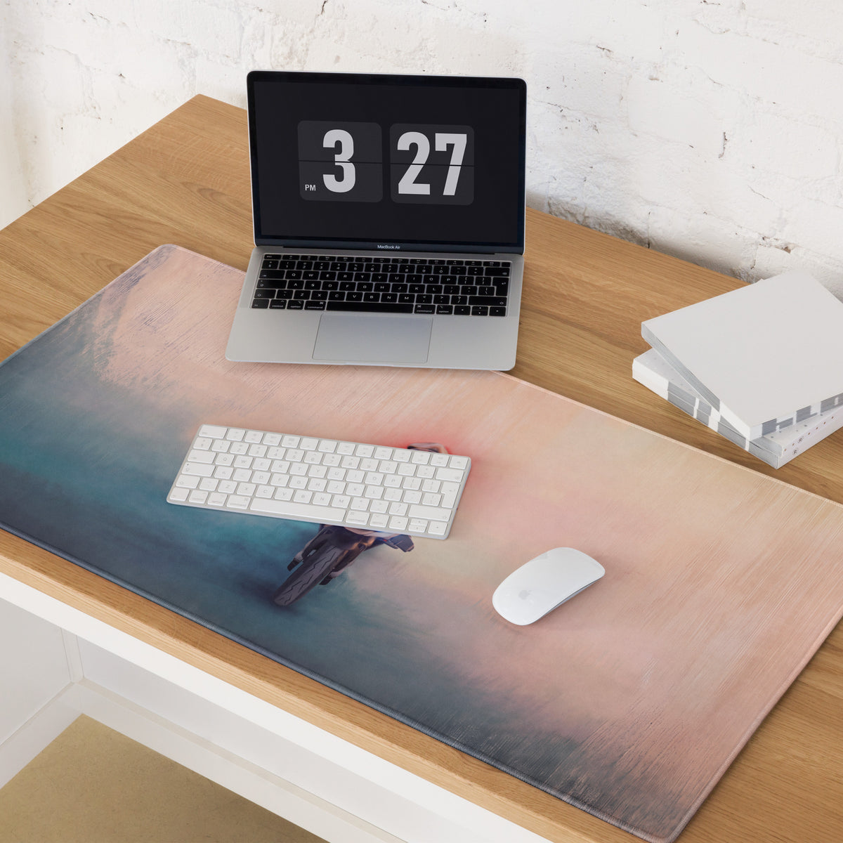BMW S1000RR Inspired Desk Pad, Large Gaming Mousepad with Stitched Edges