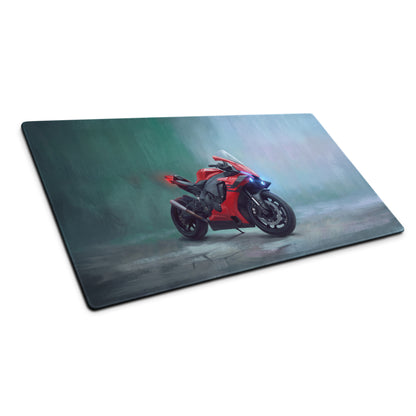 Yamaha R1 Inspired Extra Large Mousepad, Aesthetic Desk Mat for PC Gaming