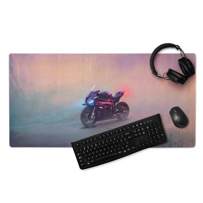 BMW S1000RR Inspired Supersport Desk Mat, Large Gaming Mousepad for Setup