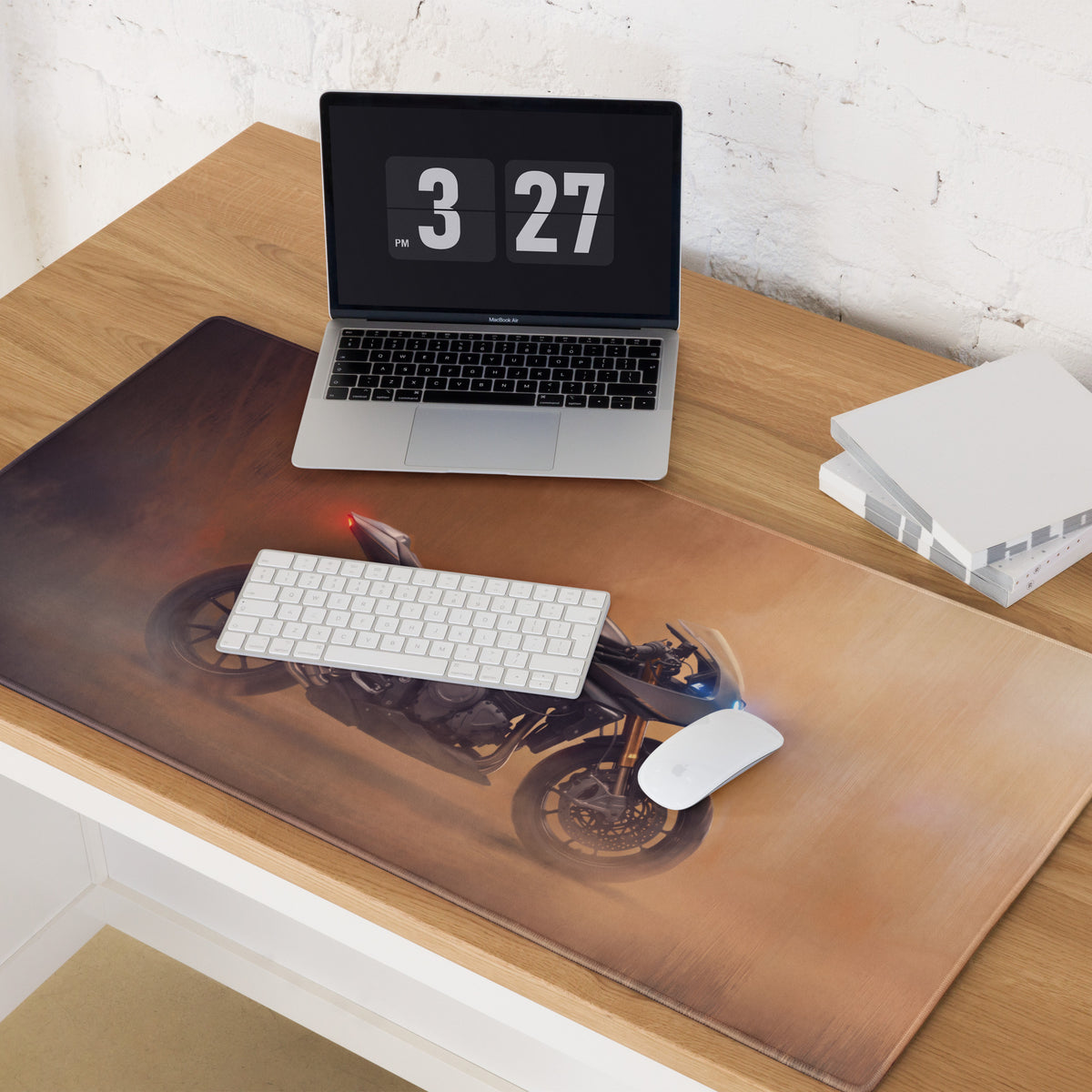 Triumph Speed Triple 1200 RR Inspired Sport Bike Mouse Pad, Extended Desk Mat