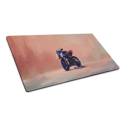 Yamaha R1 Inspired Motorcycle Mousepad, Aesthetic Desk Mat for PC Gaming