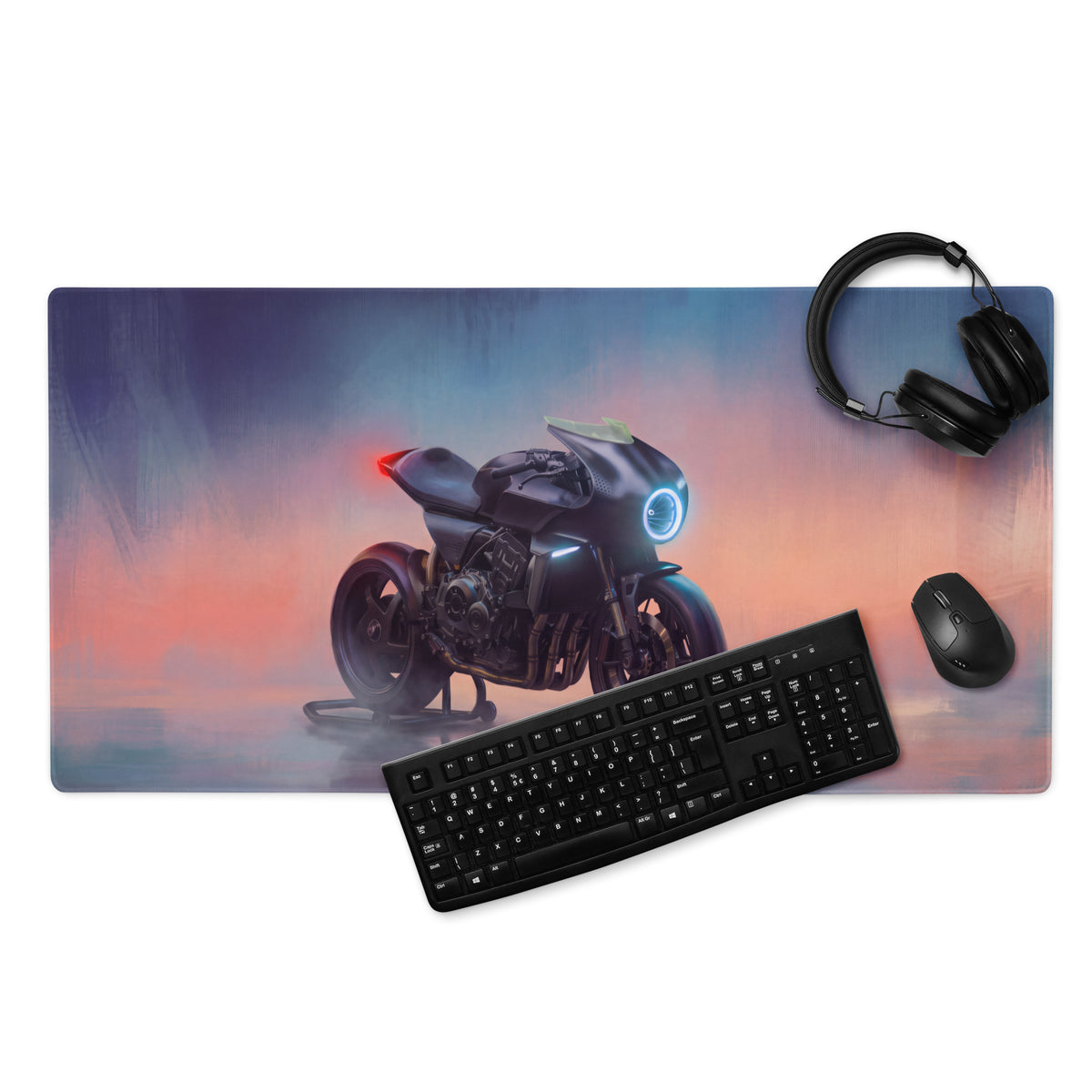 Custom Triumph Speed Triple RR Inspired Extended Mouse Pad, Large Desk Mat for Office & Setup