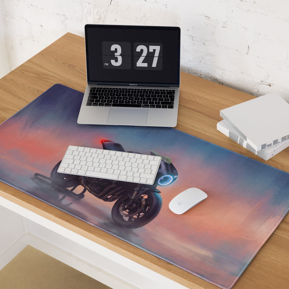 Custom Triumph Speed Triple RR Inspired Extended Mouse Pad, Large Desk Mat for Office & Setup